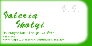 valeria ipolyi business card